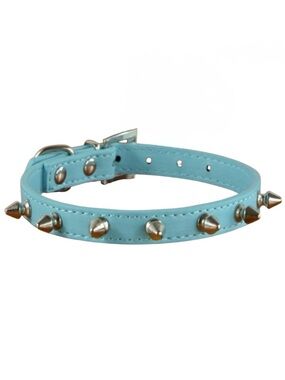 UDESIGNUSA Leather Adjustable Cats (Large 14-18) Blue New